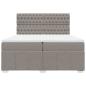 Preview: Boxspringbett mit Matratze Taupe 200x200 cm Stoff