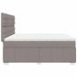 Preview: Boxspringbett mit Matratze Taupe 200x200 cm Stoff
