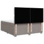 Preview: Boxspringbett mit Matratze Taupe 200x200 cm Stoff