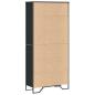 Preview: Bücherregal Schwarz 80x31x169 cm Holzwerkstoff