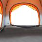 Preview: Campingzelt 4 Personen Grau und Orange Wasserdicht
