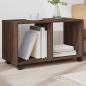 Preview: ARDEBO.de - Rollschrank Braun Eichen-Optik 72x33x42,5 cm Holzwerkstoff