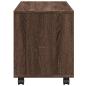 Preview: Rollschrank Braun Eichen-Optik 72x33x42,5 cm Holzwerkstoff