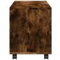 Preview: Rollschrank Räuchereiche 72x33x42,5 cm Holzwerkstoff