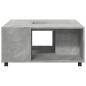Preview: Couchtisch Betongrau 80x80x40 cm Holzwerkstoff