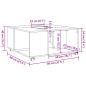 Preview: Couchtisch Betongrau 80x80x40 cm Holzwerkstoff
