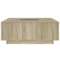 Preview: Couchtisch mit Infinity-LED Sonoma-Eiche 100x100x40 cm