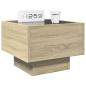 Preview: Nachttisch mit Infinity-LED Sonoma-Eiche 40x40x30 cm