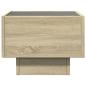 Preview: Nachttisch mit Infinity-LED Sonoma-Eiche 40x40x30 cm