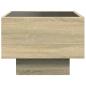 Preview: Nachttisch mit Infinity-LED Sonoma-Eiche 40x40x30 cm