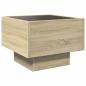 Preview: Nachttisch mit Infinity-LED Sonoma-Eiche 40x40x30 cm