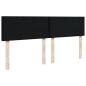 Preview: Boxspringbett mit Matratze Schwarz 140x190 cm Stoff