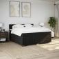 Preview: Boxspringbett mit Matratze Schwarz 180x200 cm Stoff