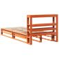 Preview: Massivholzbett ohne Matratze Wachsbraun 75x190 cm Kiefernholz