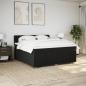 Preview: Boxspringbett mit Matratze Schwarz 180x200 cm Stoff