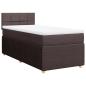 Preview: Boxspringbett mit Matratze Dunkelbraun 80x200 cm Stoff