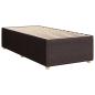 Preview: Boxspringbett mit Matratze Dunkelbraun 80x200 cm Stoff
