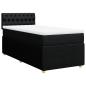 Preview: Boxspringbett mit Matratze Schwarz 80x200 cm Stoff