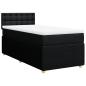 Preview: Boxspringbett mit Matratze Schwarz 80x200 cm Stoff