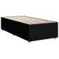 Preview: Boxspringbett mit Matratze Schwarz 90x200 cm Stoff