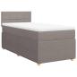 Preview: Boxspringbett mit Matratze Taupe 90x200 cm Stoff