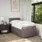 Preview: Boxspringbett mit Matratze Taupe 90x200 cm Stoff