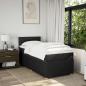 Preview: Boxspringbett mit Matratze Schwarz 90x200 cm Stoff