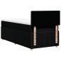 Preview: Boxspringbett mit Matratze Schwarz 90x200 cm Stoff