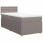 Preview: Boxspringbett mit Matratze Taupe 90x200 cm Stoff