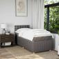Preview: Boxspringbett mit Matratze Taupe 90x200 cm Stoff