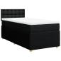 Preview: Boxspringbett mit Matratze Schwarz 100x200 cm Stoff