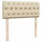 Preview: Boxspringbett mit Matratze Creme 120x190 cm Stoff