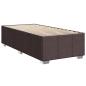 Preview: Boxspringbett mit Matratze Dunkelbraun 100x200 cm Stoff