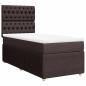 Preview: Boxspringbett mit Matratze Dunkelbraun 80x200 cm Stoff
