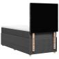 Preview: Boxspringbett mit Matratze Dunkelgrau 80x200 cm Stoff