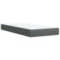Preview: Boxspringbett mit Matratze Dunkelgrau 80x200 cm Stoff