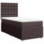 Preview: Boxspringbett mit Matratze Dunkelbraun 80x200 cm Stoff