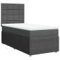 Preview: Boxspringbett mit Matratze Dunkelgrau 90x200 cm Stoff