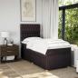 Preview: Boxspringbett mit Matratze Dunkelbraun 90x200 cm Stoff