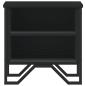 Preview: Nachttisch Schwarz 40x30x40 cm Holzwerkstoff