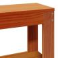 Preview: Bettgestell mit Kopfteil ohne Matratze Wachsbraun 75x190 cm