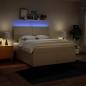 Preview: Boxspringbett mit Matratze Creme 180x200 cm Stoff