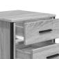Preview: Nachttische 2 Stk. Grau Sonoma 40x41x40 cm Holzwerkstoff