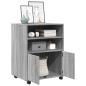 Preview: Rollschrank Grau Sonoma 60x48x81 cm Holzwerkstoff