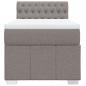 Preview: Boxspringbett mit Matratze Taupe 90x200 cm Stoff
