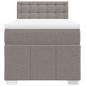 Preview: Boxspringbett mit Matratze Taupe 90x200 cm Stoff