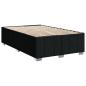 Preview: Boxspringbett mit Matratze Schwarz 120x200 cm Stoff