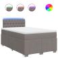 Preview: Boxspringbett mit Matratze Taupe 120x200 cm Stoff