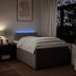 Preview: Boxspringbett mit Matratze Taupe 120x200 cm Stoff