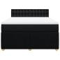 Preview: Boxspringbett mit Matratze Schwarz 160x200 cm Stoff